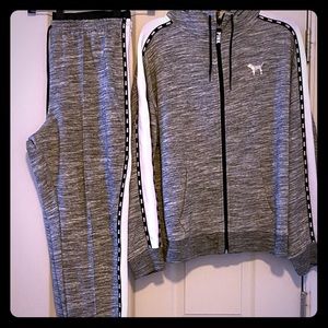 Pink Jogger Pants and Matching Jacket